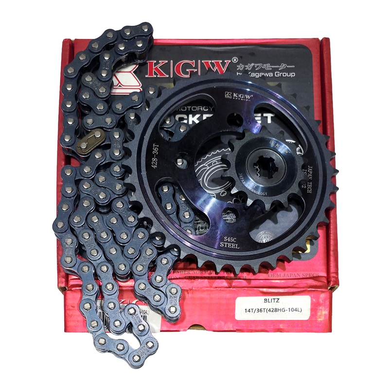 GEAR PAKET KGW BLITZ 14/36T(428HG-104L)